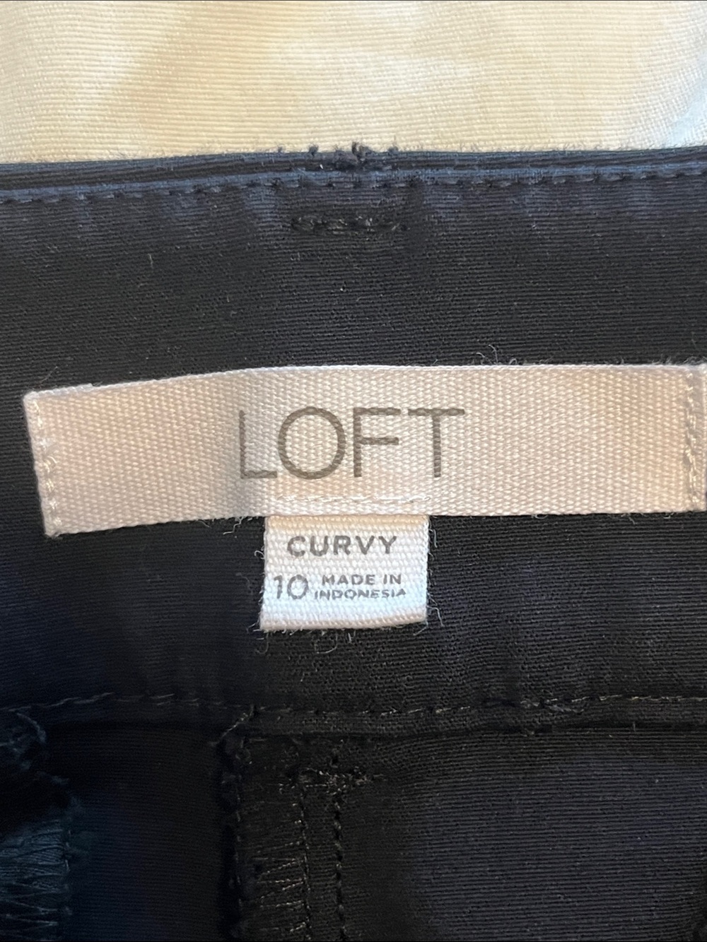 Loft Curvy Black Dress Pants - Picture 2 of 2